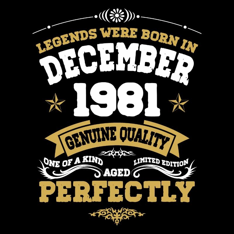 Vintage Aged Perfectly Dezember 1981