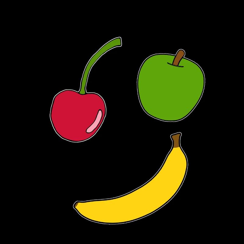 Obst, Früchte, Comic, Geschenkidee