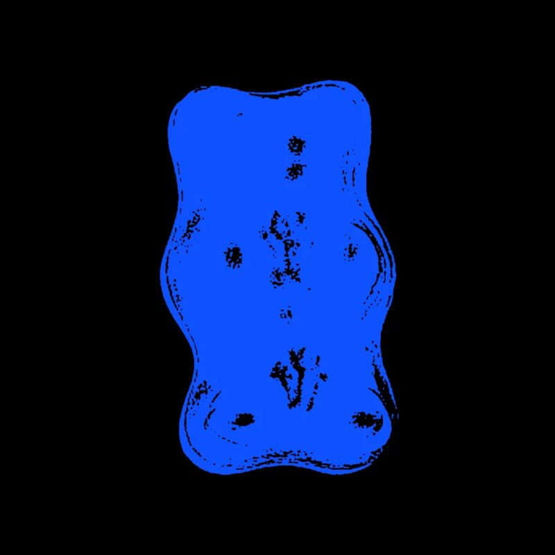 Gummy bears, blue