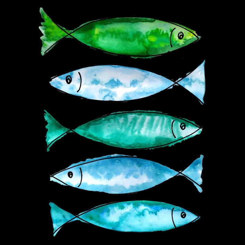 green marine fish