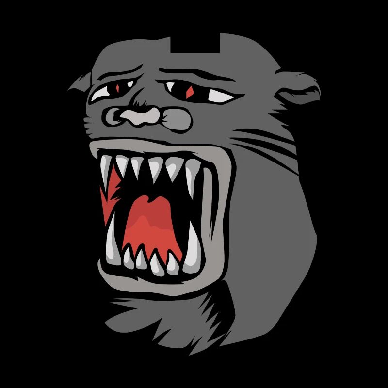Schwarzer Panther Kopf Tattoo Tätowierer Geschenk