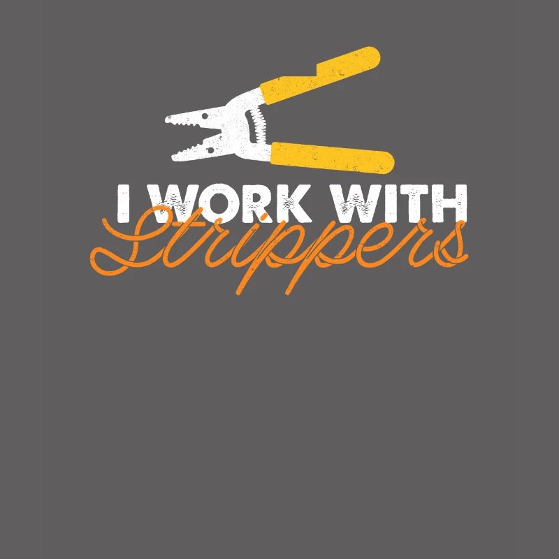 Ich arbeite mit Stripper Elektriker Geschenk