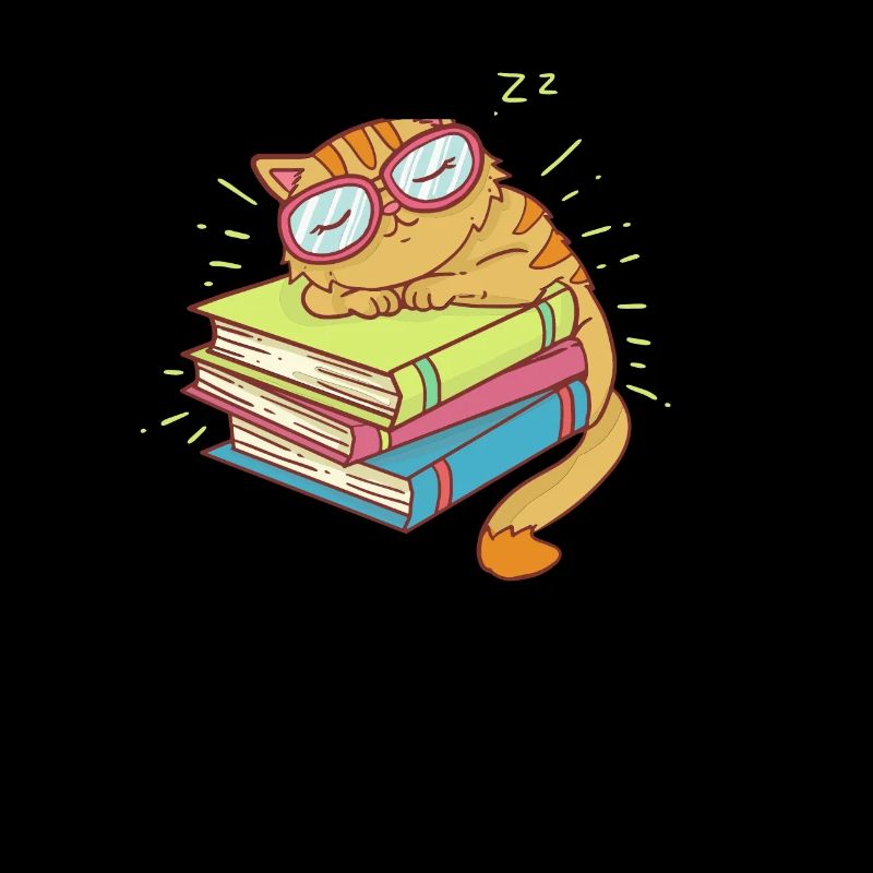 Buch Bücher lesen Leseratte Katze Kätzchen