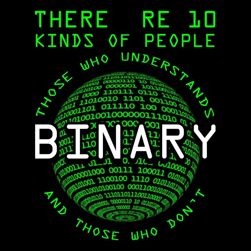 Programmeur Codeur Informaticien Nerd Geek Binary