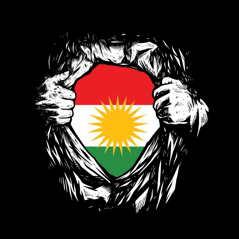 Kurd Kurdes Kurdistan drapeau drapeau héros super héros