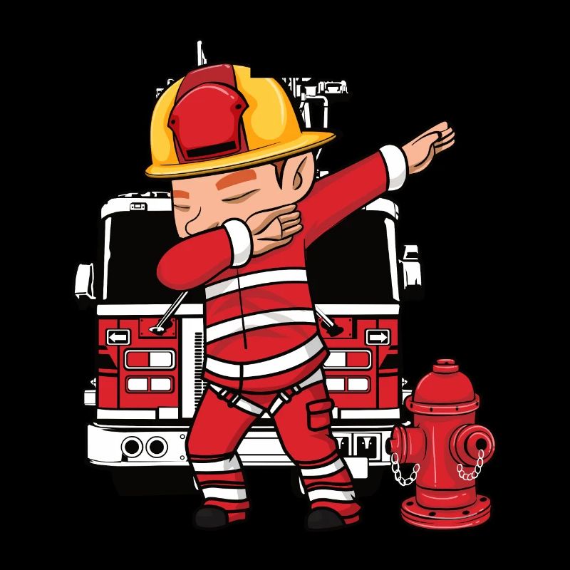 Dabbing Dab Firefighter Fireman