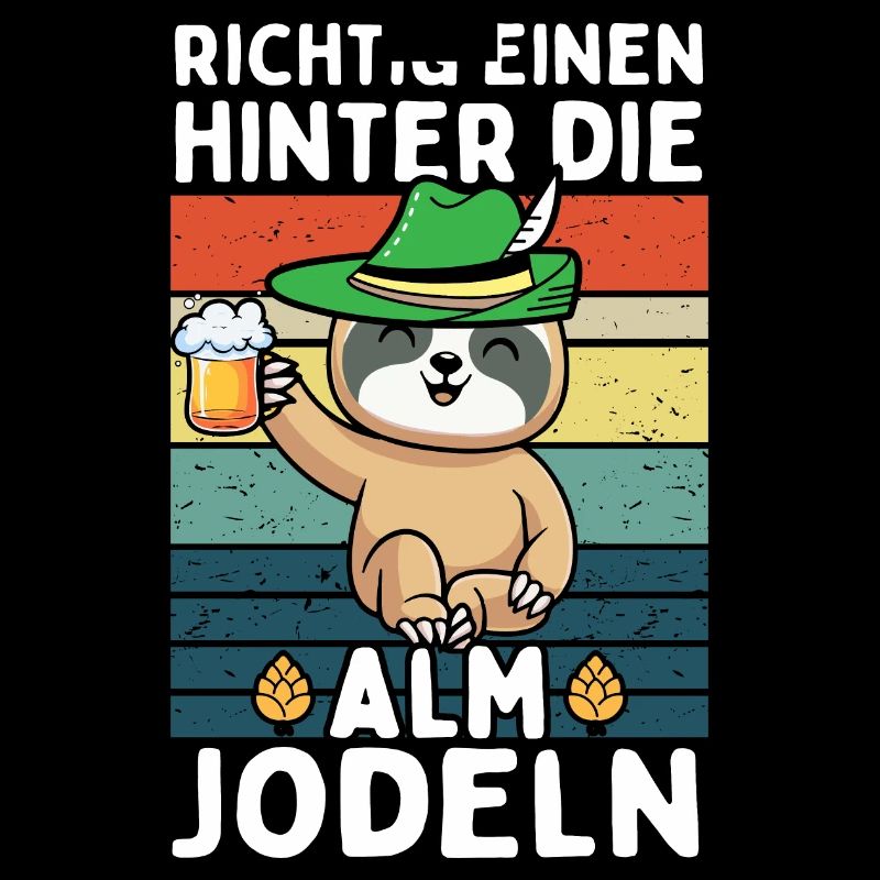 Faultier Einen Hinter Die Alm Jodeln