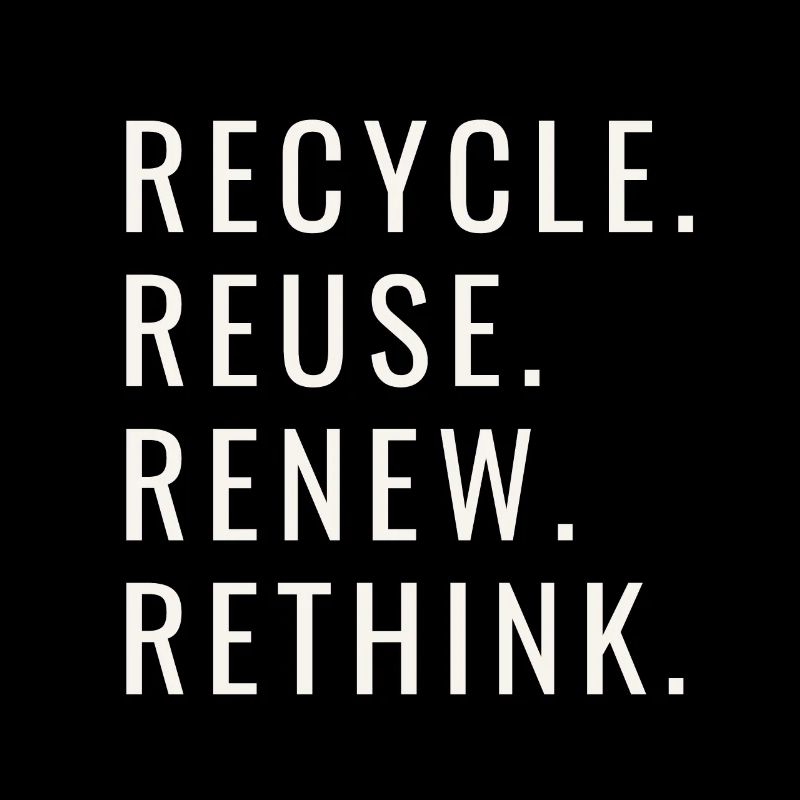 Recycle Réutiliser Renew Rethink Wind Turbine - Wind