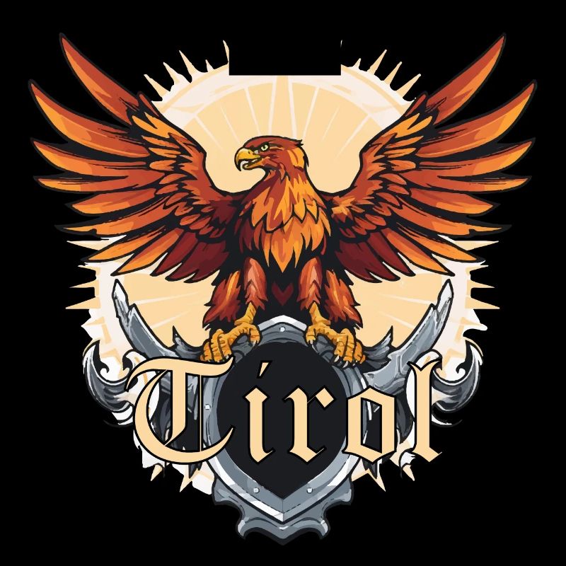 Tyrolean eagle loyal to the state of Tyrol, golden eagle