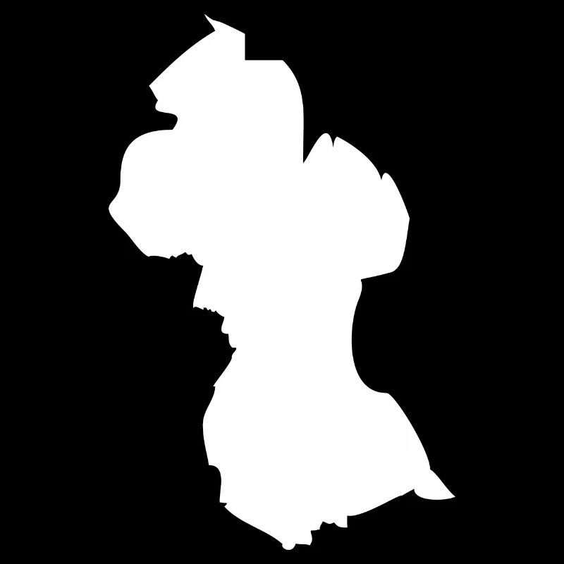 Drapeau de carte Guyane