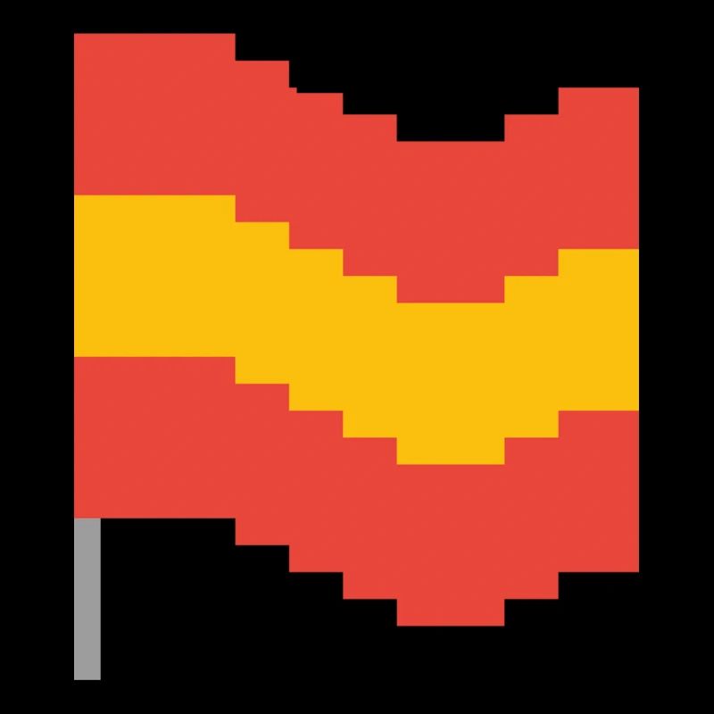 Spain Flag Pixel Art
