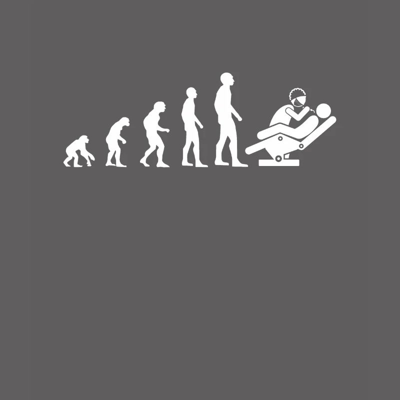 evolution dentist man humor gift idea teeth