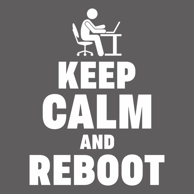 Keep Calm and Reboot Admin Sysadmin Geschenk