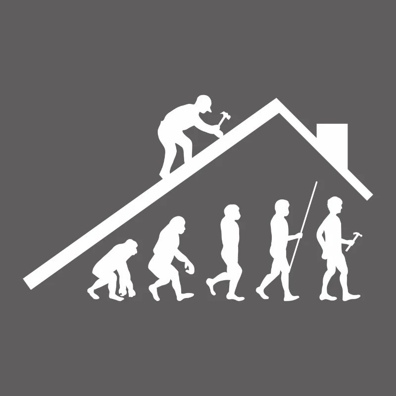 Cadeau de couvreur de charpentier Evolution Art