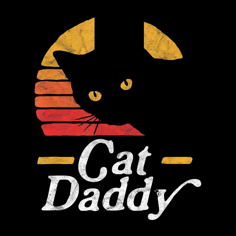 Cat Daddy Vintage Eighties Style Cat Retro