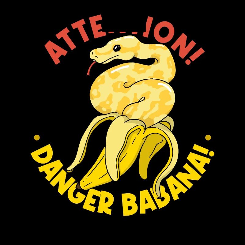 Banana Ball Python Attention Banane dangereuse