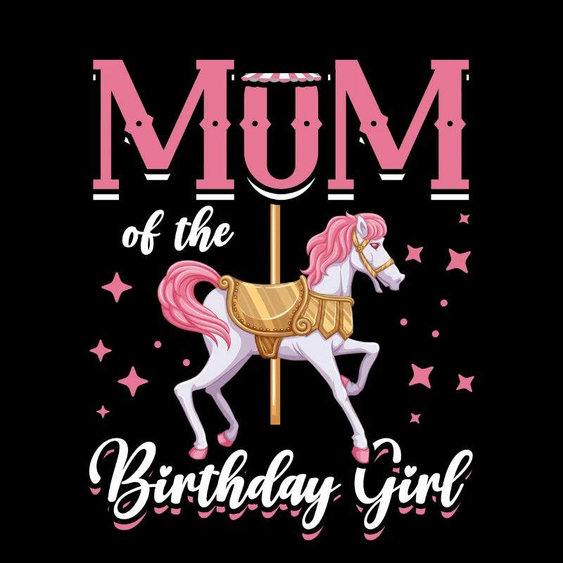 Karussell-geburtstagsfeier-mutter Des