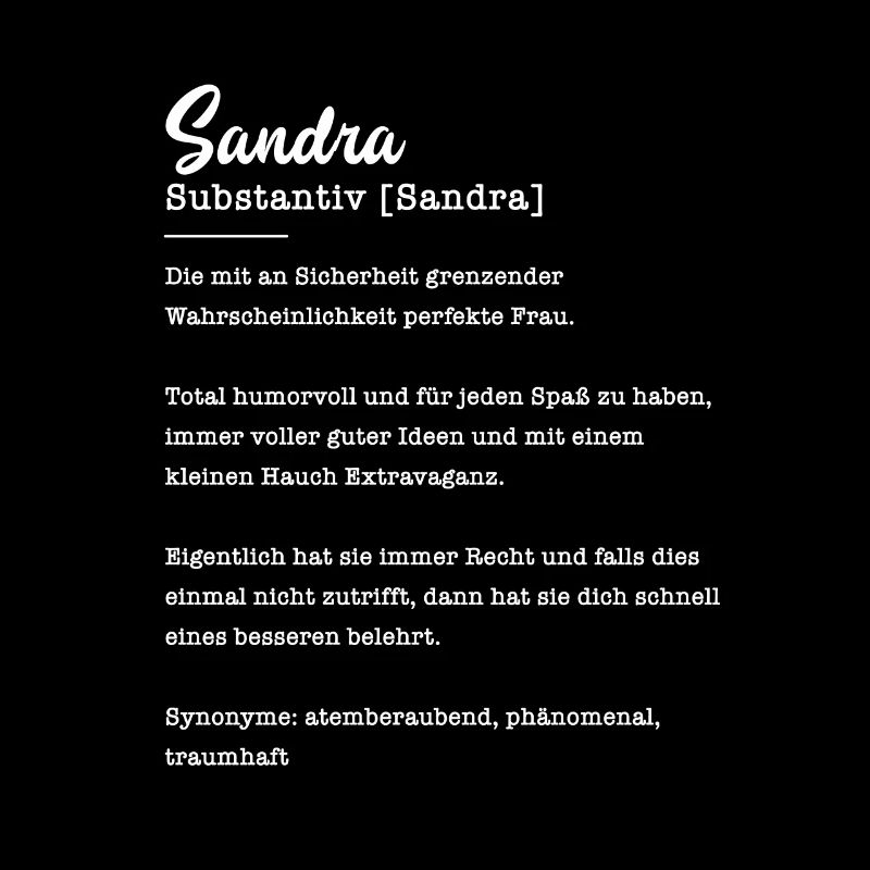 Sandra Substantiv Namensbedeutung Herkunft