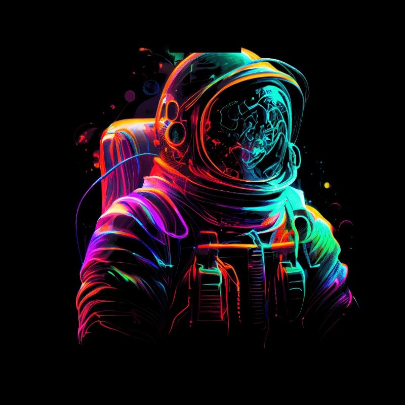Outer Space Line Art Bunte Spaß Spaceman