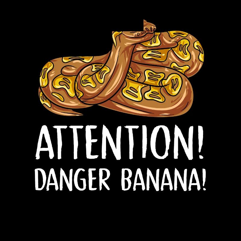 attention danger banana Design for a python lover