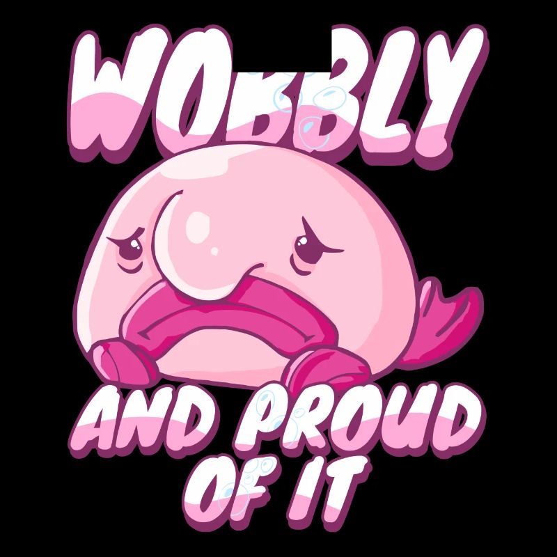 Costume de Blobfish - Visage de poisson Blob laid -