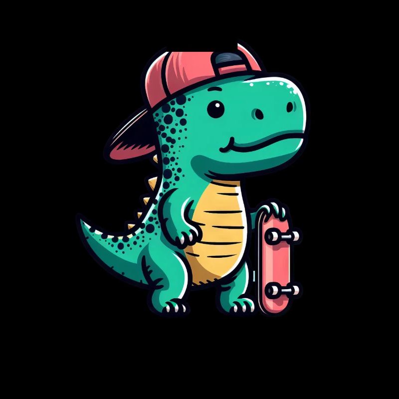 T-Rex Skateboarder: A Fun and Creative