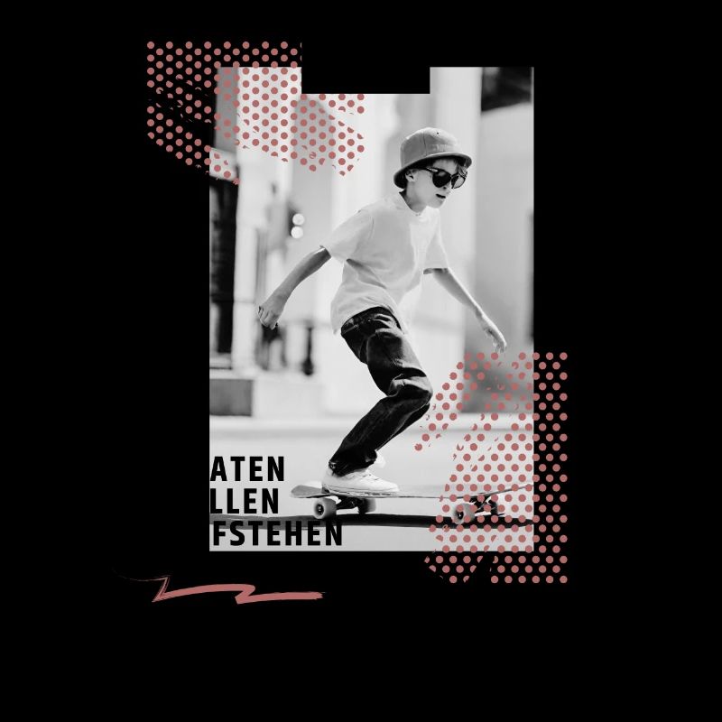 Skateboard Design Perfekt Jungen Geschenkidee