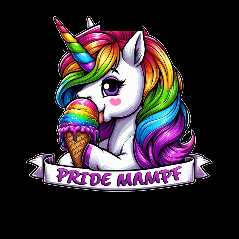 LGBTQ Einhorn Regenbogen Pride Mampf Eis