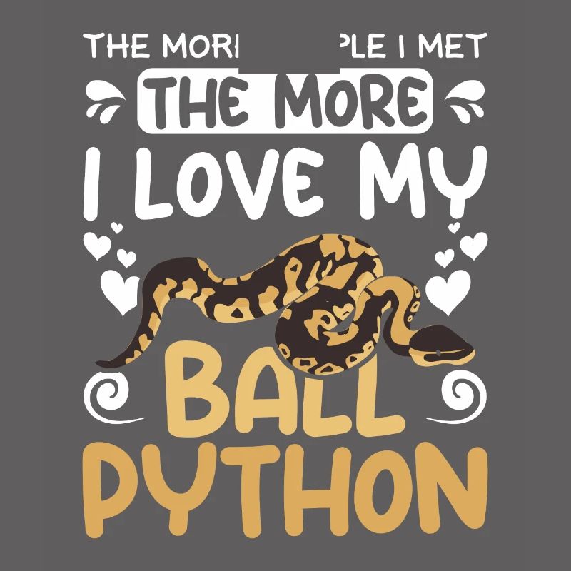 plus je rencontrais de gens, plus j’aime mon python royal