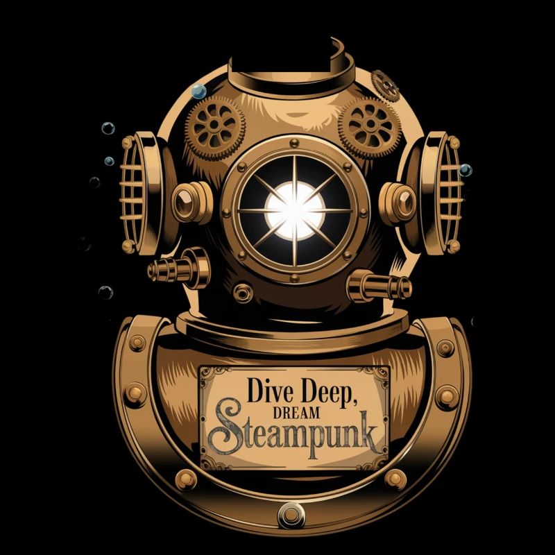 Dive Deep Steampunk Diving Helmet Design