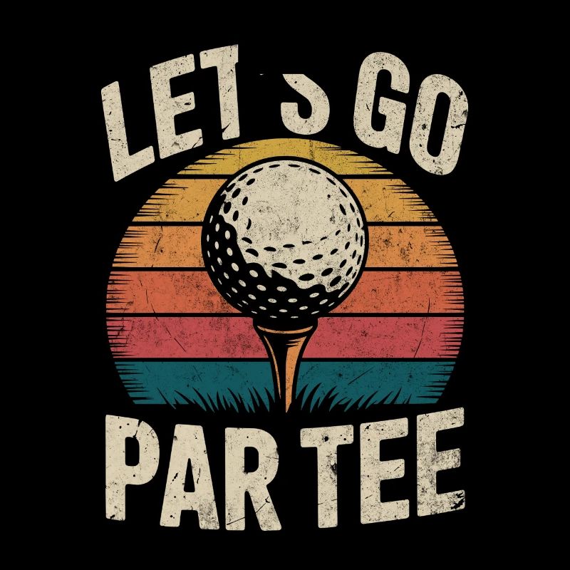 Par tee lustiges Golf Design