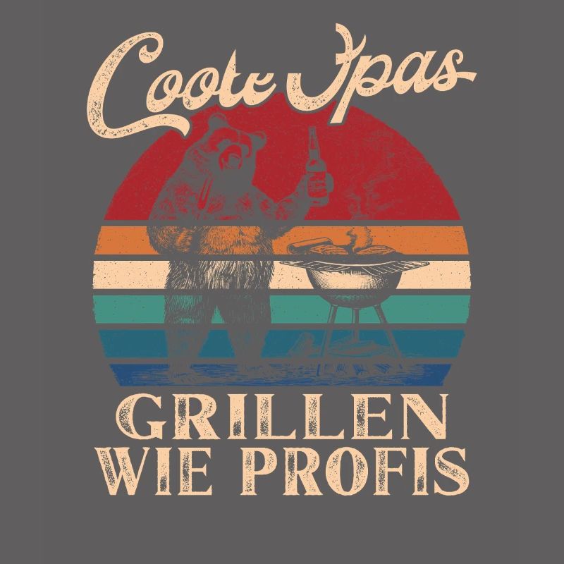 Cool Mpapas Grillades Rétro Papy