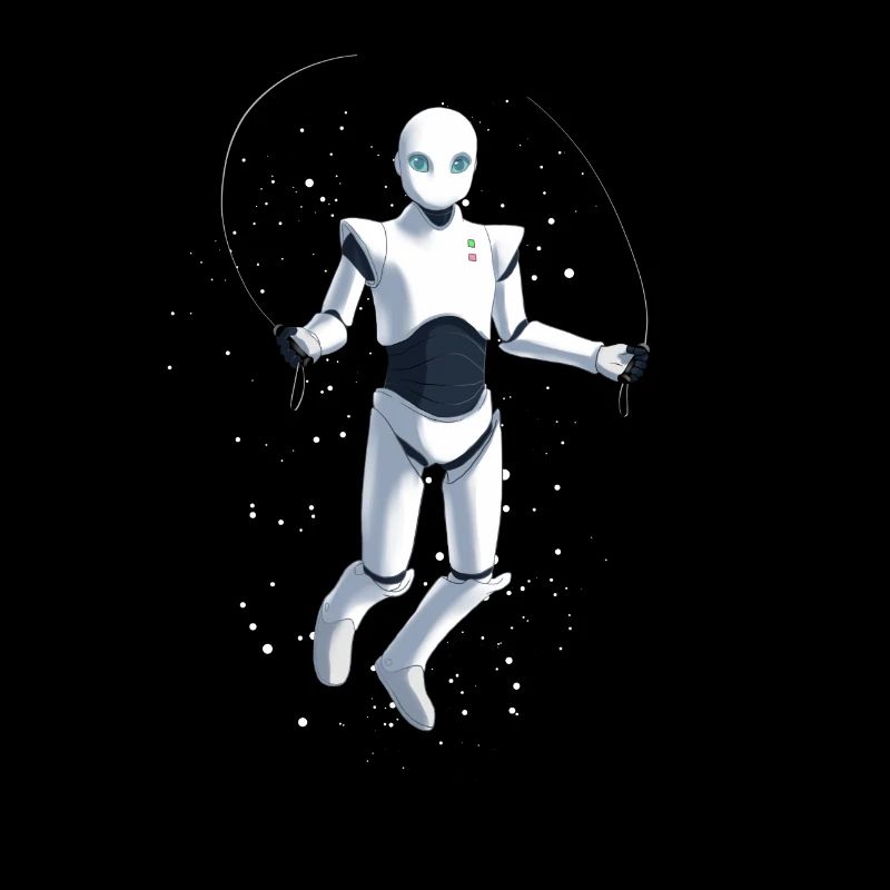 Robot of the rope jumps