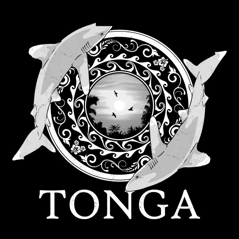 Requins de récif à pointe blanche Tonga Pride