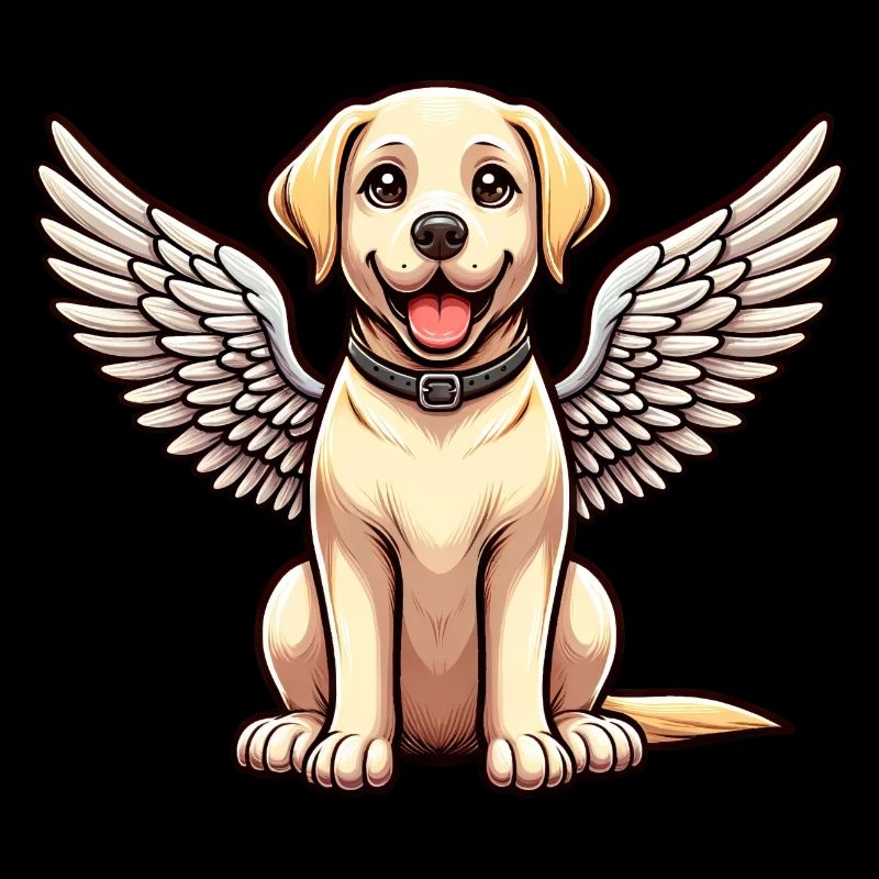 Labrador Retriever Comic Engel