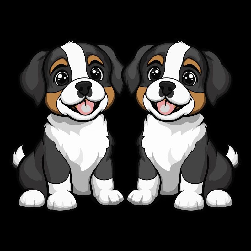 Saint Bernard Hund Comic