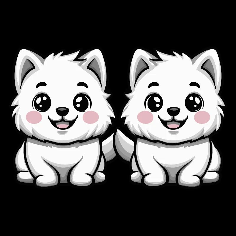 Bande dessinée Samoyède Dog