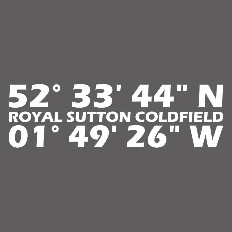 Royal Sutton Coldfield Coordinates