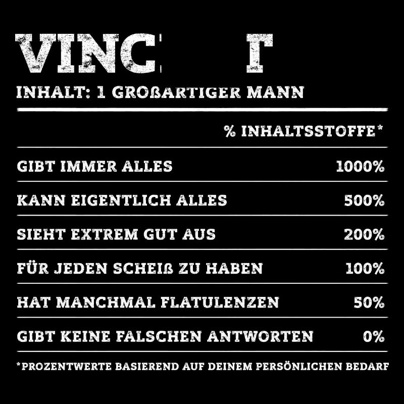 Vincent Great Man First Name