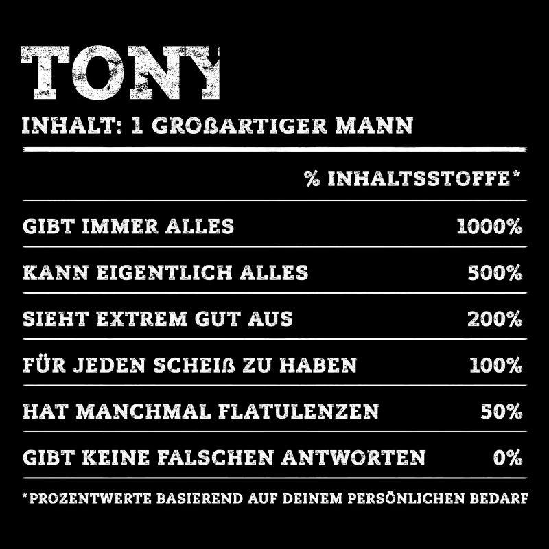 Tony Great Man First Name