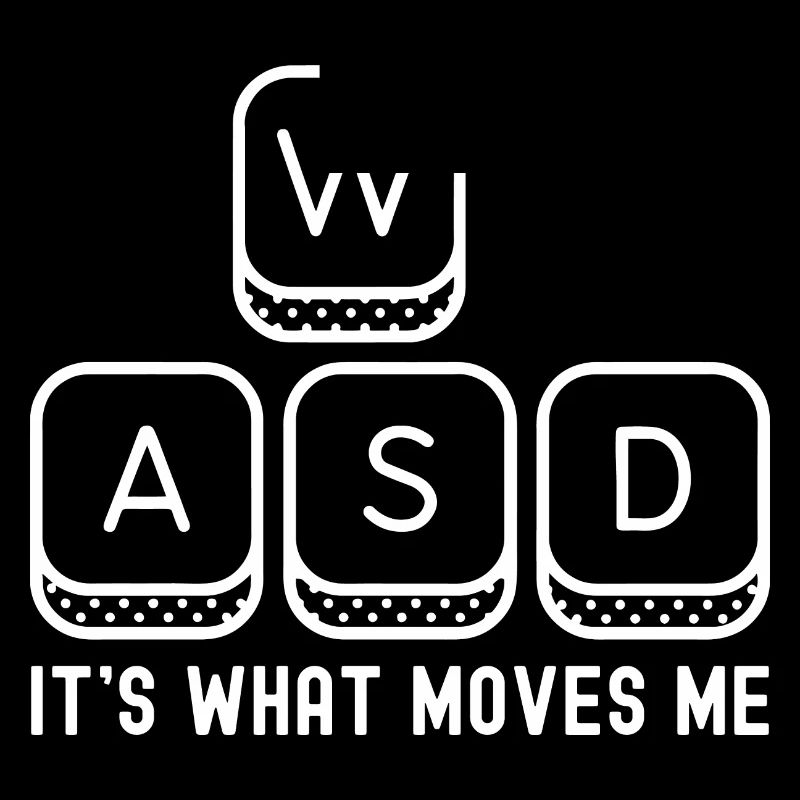 WASD C’est ce qui m’émeut, drôle de joueur de jeu sur PC
