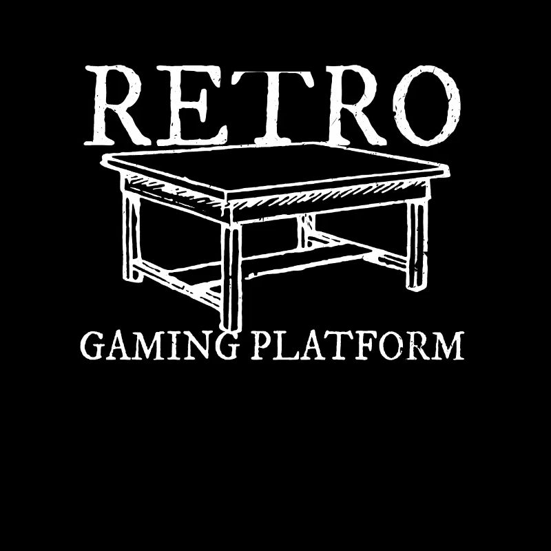 Retro Gaming Plattform - Brettspiele Geschenk