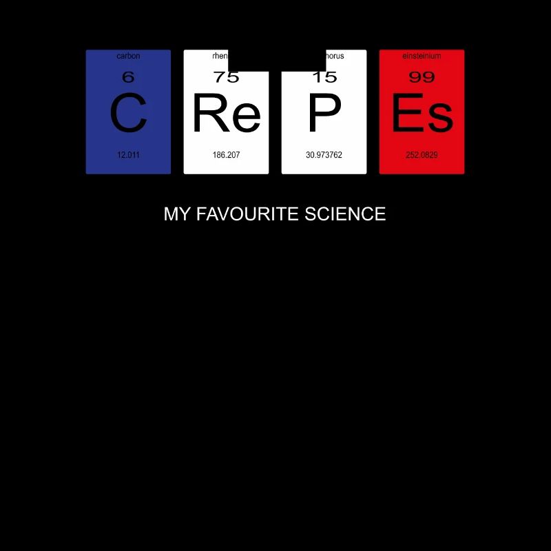 crepes Nerd Pfannkuchen Periodensystem Geschenk