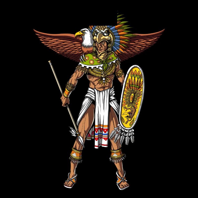Aztec Eagle Warrior Native Mexican Indian