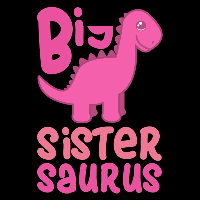 Große Schwester Saurus Dinosaurier Dino Pink