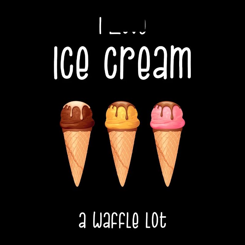 Eiscreme Eis Softeis Waffel Eisdiele Geschenk