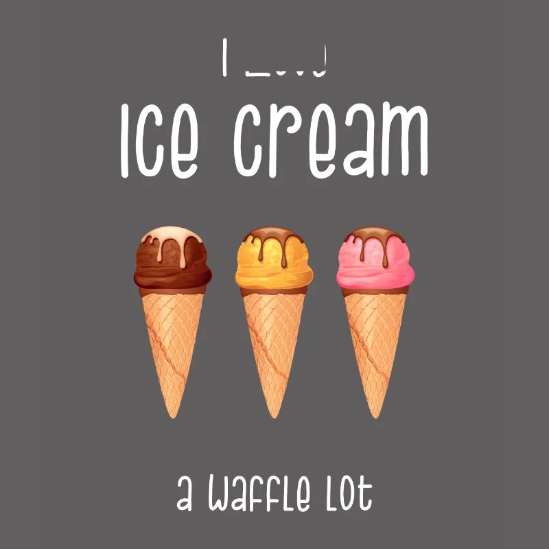 Eiscreme Eis Softeis Waffel Eisdiele Geschenk