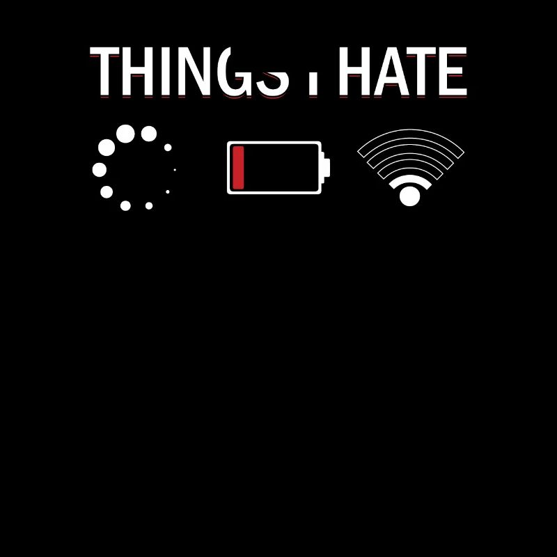 Things I Hate Programmer Nerd Funny Code Geschenk