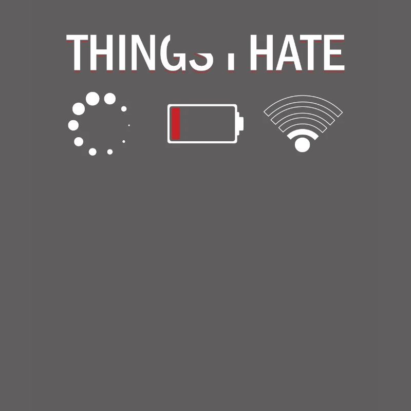 Things I Hate Programmer Nerd Funny Code Geschenk