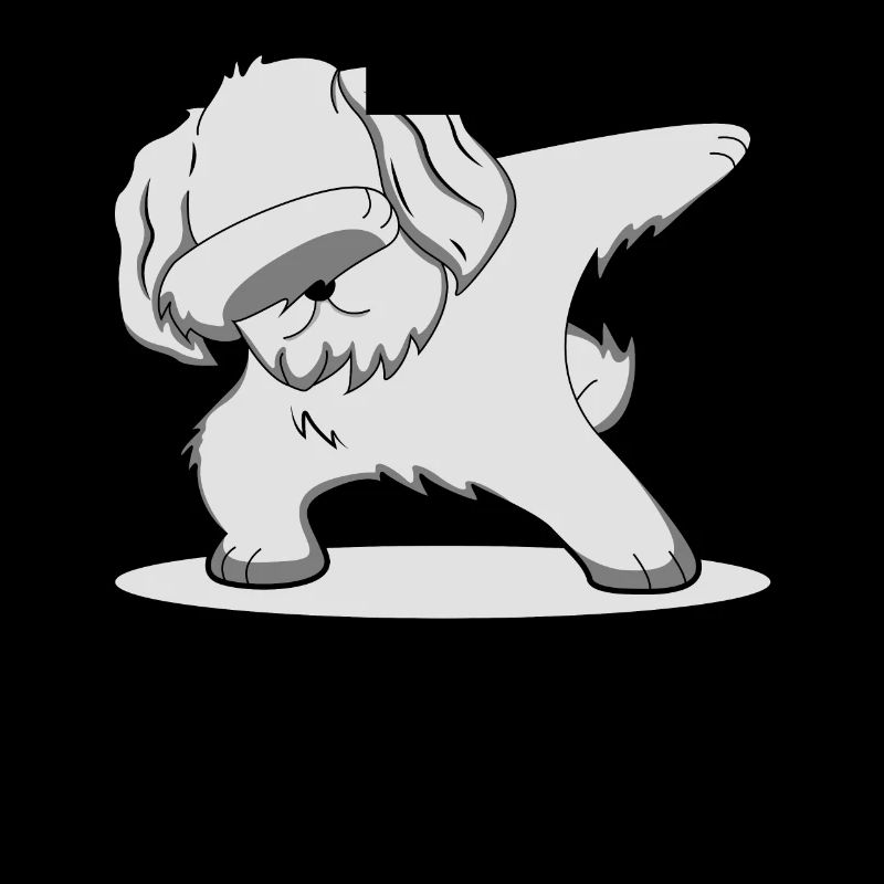 Dab maltais danse chien animal de compagnie cadeau de danse